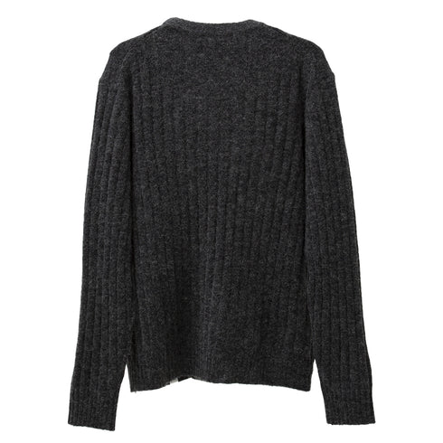 Norse Projects Sigfred Rib Alpaca Merino Charcoal Melange N45-05371034 Degli Uberti